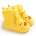 thumbnail image 5 of Baby Girls Boys Cozy Fleece Booties Duck Design Newborn Shoes Infant Footwear (Yellow Duck, 0-6 Months), 5 of 12