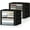 Black, variant on Storage 4-Pack Clothes Organizer Storage Bags Foldable Storage Box with Large Clear Window Sturdy Handles for Closet, Dorm, Pillows, Bedding, Clothes, Blankets, 35L, Blue