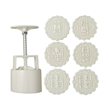 

HUAQUE 1 Set Mooncake Mold Round Shape Food Grade Non-stick Making Pastries Chinese Character Cake Press Mold Bakery Supplies