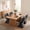 4 Piece/Black, variant on OMNIBERG 360° Swivel Dining Chair Faux Leather Set of 2, Modern Accent Chair Vanity Chair Side Chair Desk Chair with Stable Conical Base for Dining Room Living Room Desk, White