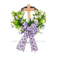thumbnail image 3 of Nkmbld Easter Decorations, Easter Wreath with Cross Garland, Easter Spring Wreath for Holiday Wall Window Porches Indoor Hanging Decorations, 3 of 8