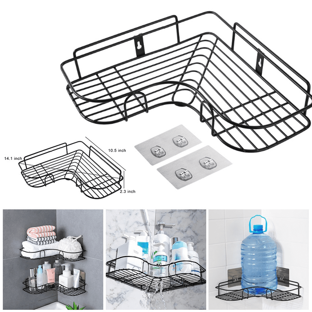 1Pack Shower Caddy Bathroom Shelf, No Drilling Adhesive Wall Mounted