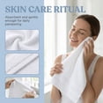 thumbnail image 2 of Unique Bargains 4Pcs Solid Cotton Absorbent Washcloths White 13" x 13", 2 of 6