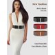 thumbnail image 5 of 3 Piece Set Of Women's Wide Waist Belt Elastic Waist Belt Elastic Dress Belt Women's Belt, 5 of 5