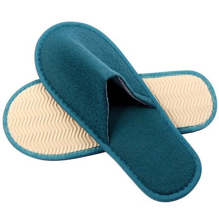 

Towelling Hotel Slippers Spa Guest Disposable Travel Shoes Unisex Closed Toe Use