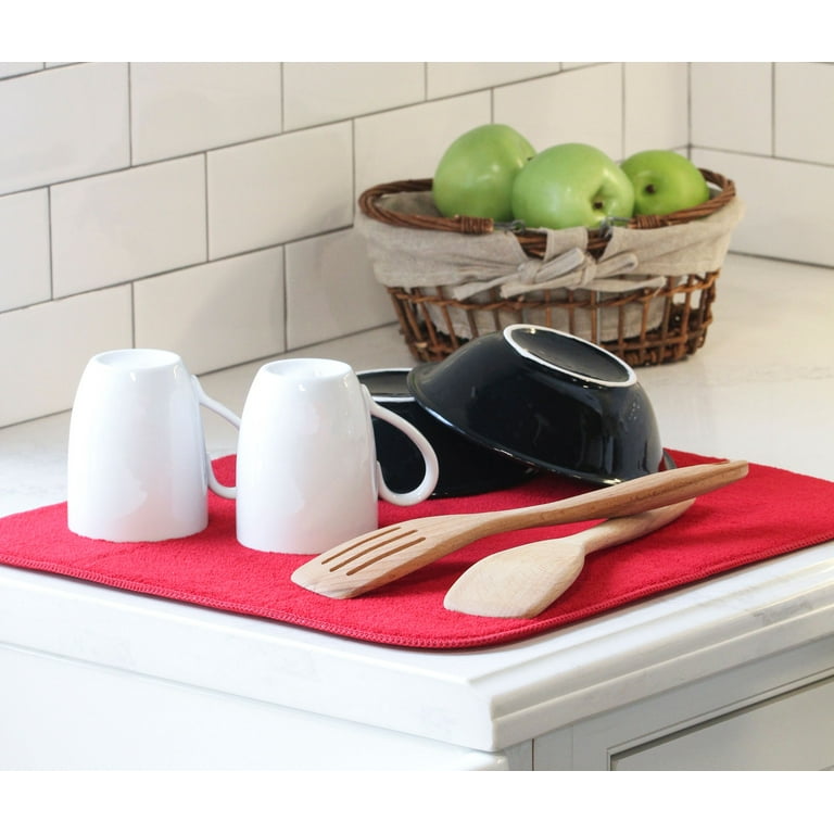 Kitchen Basics Dish Drying Mat - Red - 16x 18
