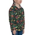 thumbnail image 3 of Sikiie Mexican Flower 1 Youth Hoodie Sweatshirt Pullover Hooded Classic Casual Essentials Hoodiefor Boys Girls Kids -X-Large, 3 of 6