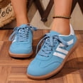 thumbnail image 2 of Rokment Women's Vintage Leopard Running Skate Shoes Comfortable Casual Color Block Lace up Low Top Walking Flat Tennis Sneakers Outdoor Athletic Trainers, 2 of 7