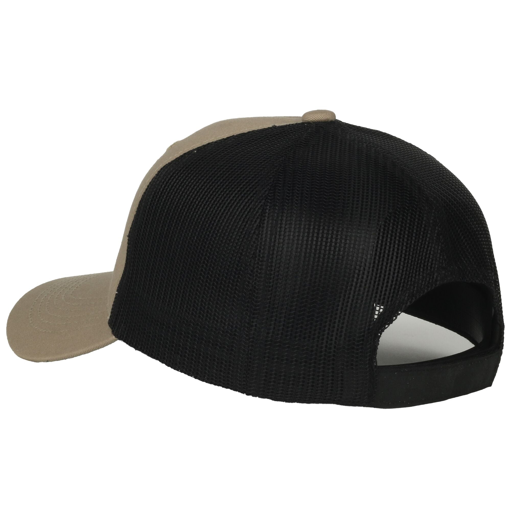 Outdoor Cap Duck Hunting Hat - Cotton Trucker Cap for Men, Mesh Back, One Size, Khaki/Black