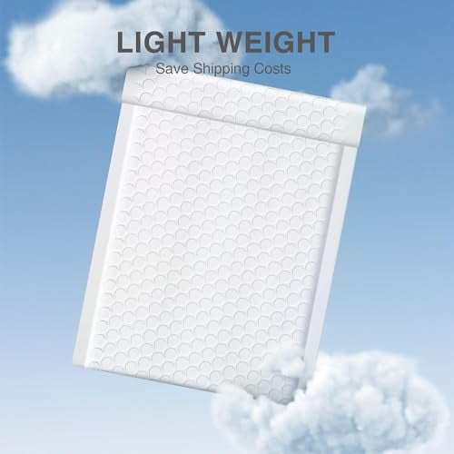 Metronic Bubble Mailers 6x10 Inch 600 Pack White Bubble Mailers Waterproof Padded Envelopes for Packaging, Shipping, Mailing, Small Business Supplies
