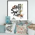 thumbnail image 2 of Designart 'Free Spirit Ethnic Feather' Bohemian & Eclectic Framed Canvas Wall Art Print, 2 of 5