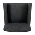 thumbnail image 4 of MODERNLUXE 26" H Counter Height Bar Stool,Upholstered Bar Chairs with Footrest and Solid Wood Legs for Kitchen,Charcoal, 4 of 7