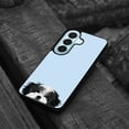 thumbnail image 4 of WIRESTER Shockproof Soft Rubber Cover Case for Samsung Galaxy S26 6.3" 2026, Animal Black White Shih Tzu Dog On Light Blue Background, 4 of 5