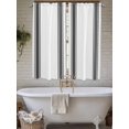 thumbnail image 7 of Bedroom Curtains 63 Inches length, Black White Stripe, Window Treatment Curtain Drapes, Abstract Geometric Rod Pocket Curtain Panels for Living Room Kitchen, 42"x63", 2 Panels, 7 of 7