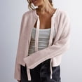 thumbnail image 2 of Kilaqueen Cardigan Sweaters for Women Bow Tie Front Long Sleeve Cropped Knit Cardigan Casual 2025 Fall Trendy Clothing Coats, 2 of 7
