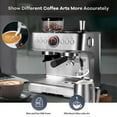 thumbnail image 6 of 20 Bar Espresso Machine,Professional Coffee Machine with 96 Oz Removable Water Tank for Cappuccino Latte, Espresso Maker with Grinder and Milk Frother Steam Wand,Slivery, 6 of 8