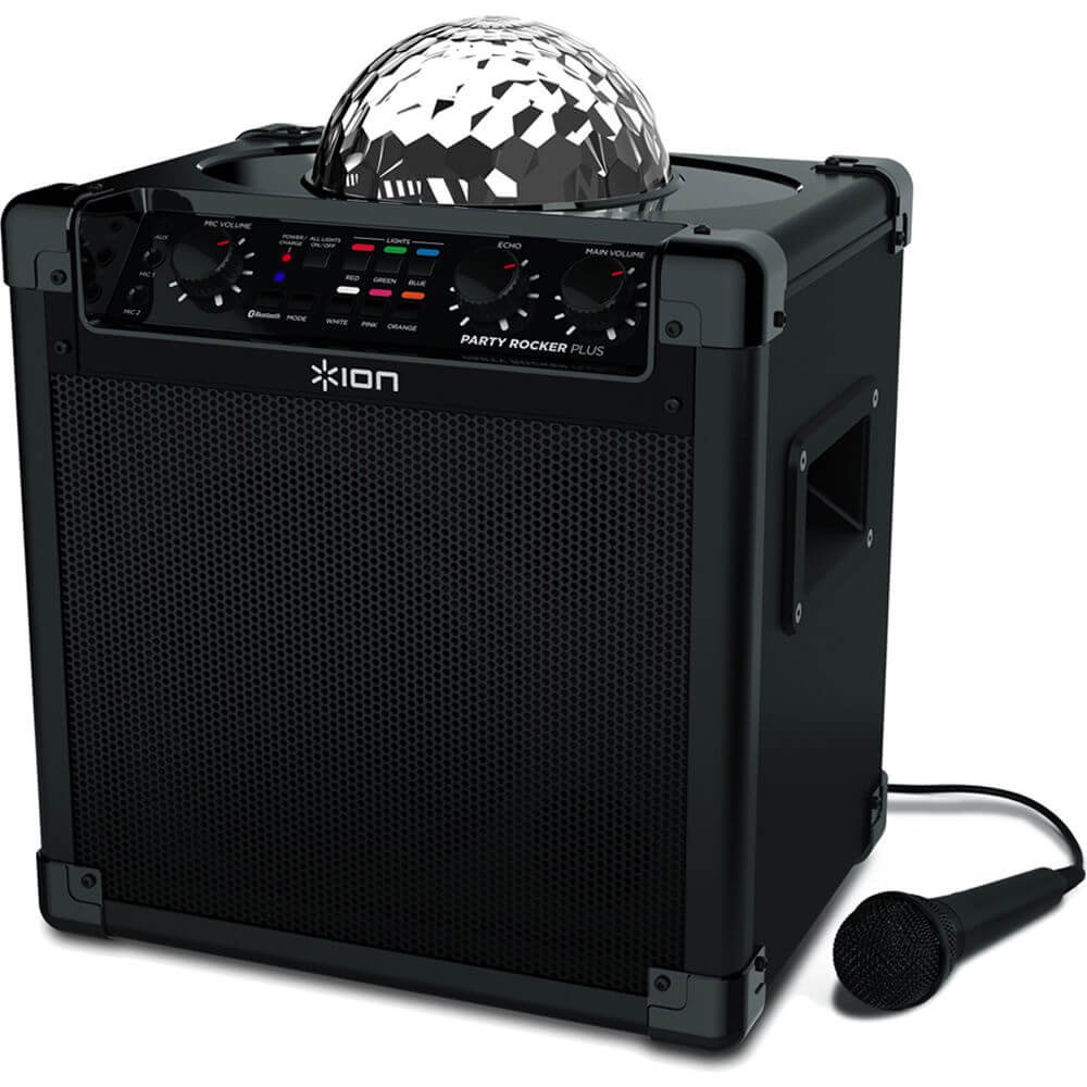 ION Audio Party Rocker Plus Rechargeable Speaker with Spinning Party