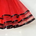 thumbnail image 4 of uublik Girls Skirt Red with Shorts High Waist Tulle Skirts A-line Mesh Skirt Mini Tutu Skirts Dress Size 3T-8, 4 of 4