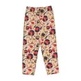 thumbnail image 4 of Balery gold Skull Guitar record print Women's Pajama Pants,Ultra Lightweight Pjs,Lounge Pant-X-Large, 4 of 9