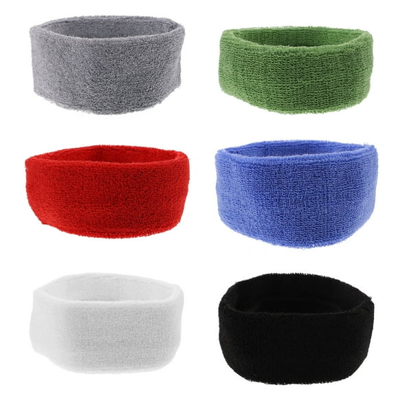 WASHWEPE Stretchy Headbands 6Pcs 7.1X2in