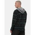 thumbnail image 3 of No Boundaries Men's & Big Men's Polar Fleece Hooded Button Up Jacket, Sizes XS-5XL, 3 of 5