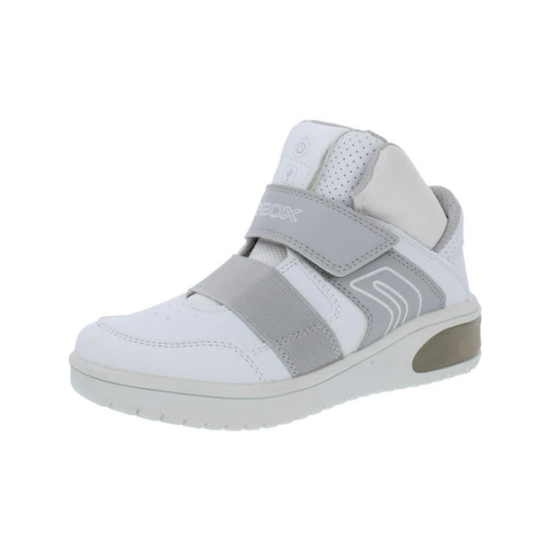 Molestia déficit mediodía Geox Respira Boys Xled Faux Leather Light-Up Shoes White 3.5 Medium (D) Big  Kid - Walmart.com