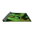 thumbnail image 2 of Ahgly Company Indoor Square Oriental Green Modern Area Rugs, 5' Square, 2 of 4