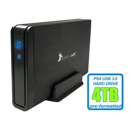 HornetTek Viper 4TB (4000GB) 7200RPM 64MB Cache USB 3.0 External PS4 Hard Drive (PS4 Pre-Formatted) - PS4, PS4 Slim & PS4