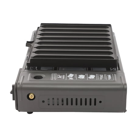 ToppiJoy Tabletop Camping Gas Stove 2.2KW Butane Stove Gas Grill Stove with Sausage Grill Plate and Storage Case for Camping Trips Gatherings Rvs