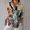 Khaki, variant on Rollbacks & More Viikei Womens Shirts under $5,Women's Casual Printed Long Sleeve Comfortable Button Lapel Blouse Fashionable and Comfortable Tops Khaki S