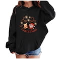 thumbnail image 2 of WOYY Toddler Girl's Christmas Hoodie Xmas Graphic Warm Loose Hooded Sweatshirt, 2 of 3