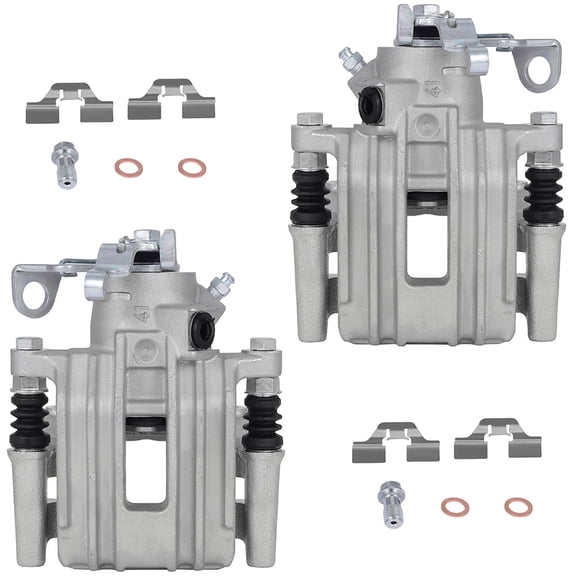 CCIYU Performance Disc Brake Calipers Rear with 19B2575 19B2574 fit for 2000-2006 for Audi TT Quattro,2000-2005 for VW Jetta,2007-2009 for VW for Jetta City