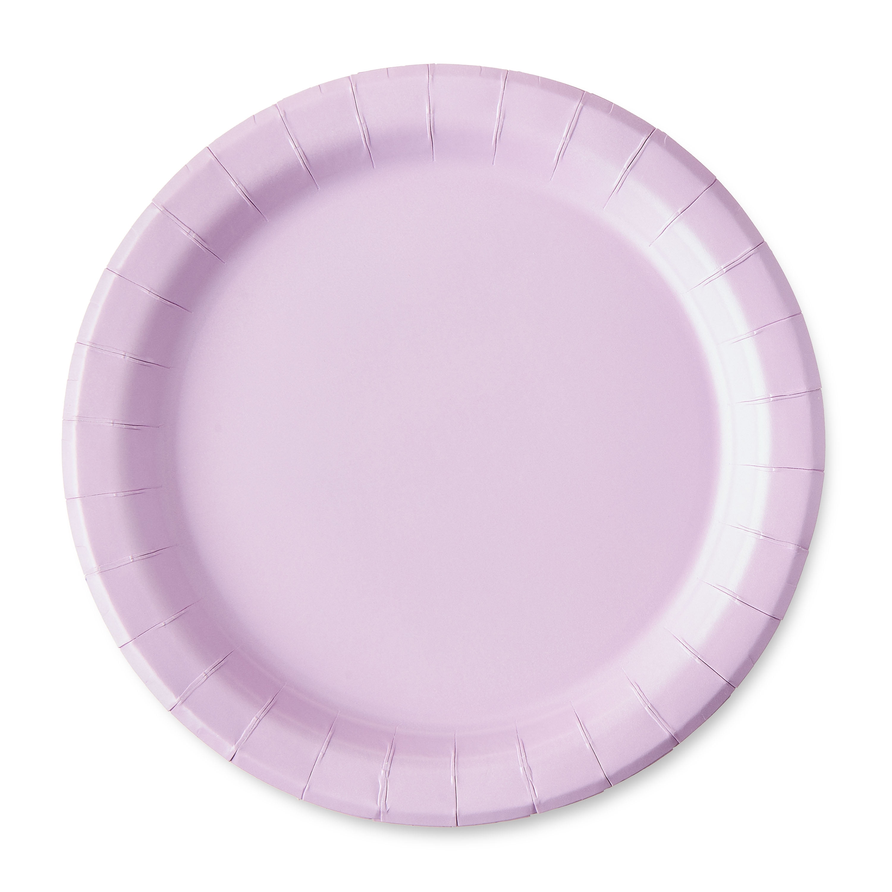 Way To Celebrate Lilac Disposable Paper Plates, 7 in, 24 Count