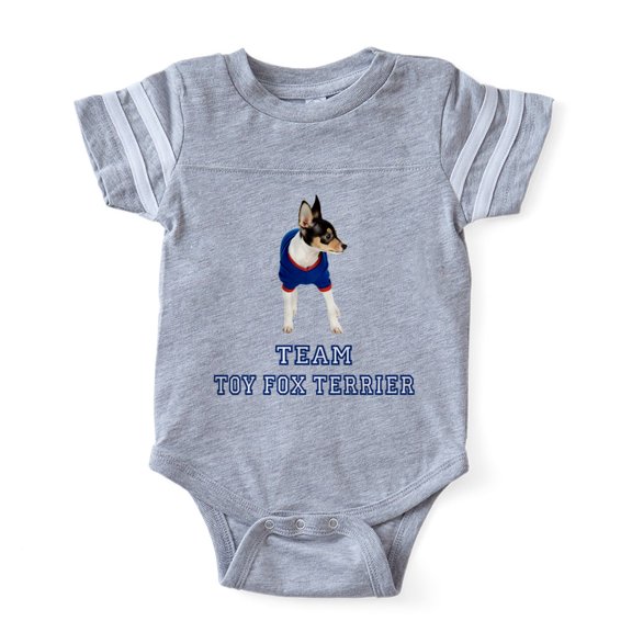CafePress - FIN Team Toy Fox Terrier - Cute Infant Baby Football Bodysuit