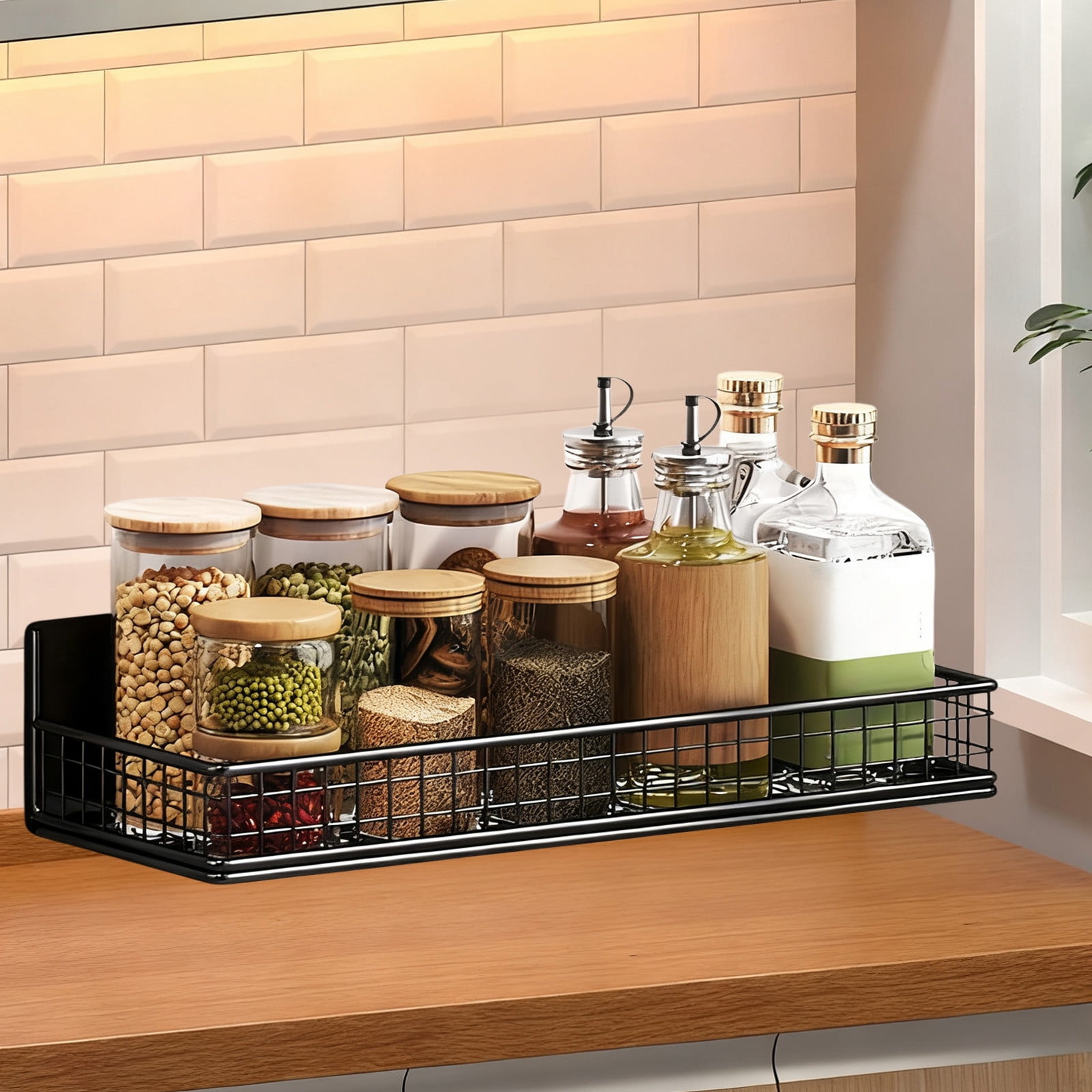 Magnetic Refrigerator Storage Basket Lint Collector Dryer Ball Organizer for Kitchen Laundry Room Office Classroom and Home Use