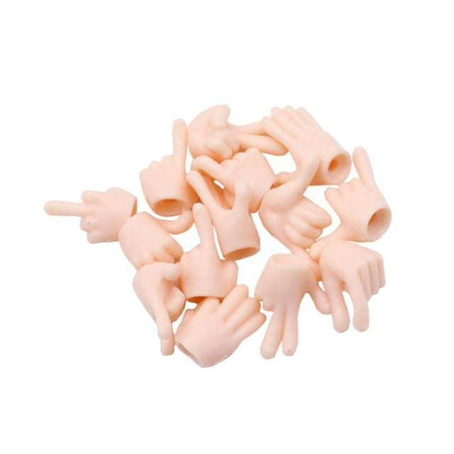 Mini 1:12 muñeca Hugo cuerpo mano DIY reemplazo muñeca figura juguete accesorios figura de acción rosado