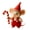 D, variant on Christmas Mouse Ornaments, Handmade Wool Felt Santa Figurines for Xmas Tree Decor, Stocking Stuffer Gifts, 4pcs