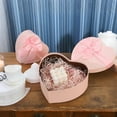thumbnail image 2 of 3 Pcs of Pink Heart-Shaped Gift Boxes with Lids, Valentine’s Day Gift Packaging with Bow, Elegant Heart Gift Box for Flowers, Strawberries, Sweets, and More, 2 of 4