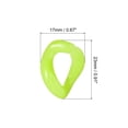 thumbnail image 2 of Unique Bargains Acrylic Link Rings, 35mm Quick Linking C-Clips Hooks for DIY Green 16Pack, 2 of 5