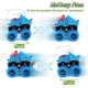 thumbnail image 3 of Juguetes de dinosaurios YZhouD para niños de 2, 3, 4 y 5 años, vehículos de tracción trasera, juguetes de camiones monstruo para niños pequeños de 2 a 4 a 6 años, coches de dinosaurios para niños de, 3 of 7