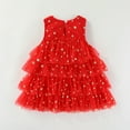 thumbnail image 6 of UYYX Toddler Tutu Dresses Velvet Dress Sequin Tutu Girl Tutu Dress 3T 2T Girls Cake Xmas Tree Dresses, 6 of 7
