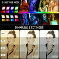 thumbnail image 2 of Sprite20 2-Packs LED Video Lighting Kit for Photography, Full RGB Color LED Studio Lights for Video Recording, Streaming & Filming, LED Panel Light with APP/Remote Control, 2500-8500K, 2 of 8