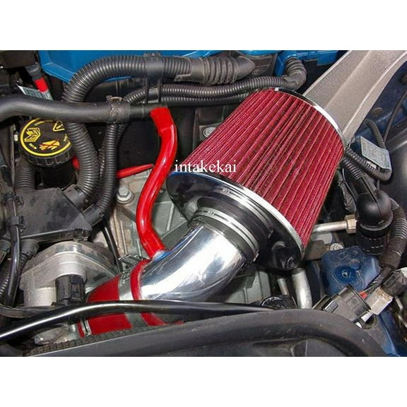 2002 2003 2004 2005 2006 MINI COOPER BASE MODELS 1.6 1.6L ENGINE AIR INTAKE KIT (RED)