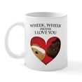thumbnail image 2 of CafePress - Wheek, Wheek Means I Loveyou Mug - 11 oz Ceramic Mug - Novelty Coffee Tea Cup, 2 of 6