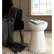 Safavieh Daphne Solid Indoor/Outdoor Garden Patio Stool, Cream