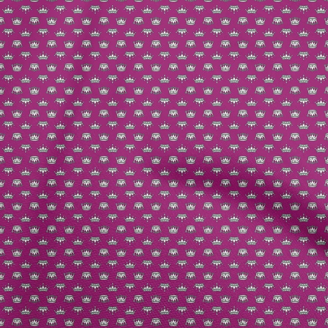 oneOone Cotton Poplin Dark Magenta Fabric Random Craft Projects Decor Fabric Printed By The Yard 56 Inch Wide