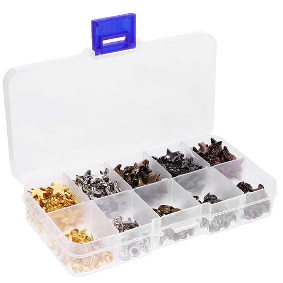 FRCOLOR MLINS 1 Box Clothing Craft Star Rivets Punk Studs Metal Star Spike Studs DIY for Shoes Leather Clothing