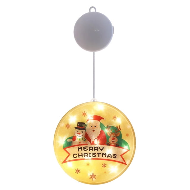 Luces decorativas con ventosa LED Lámpara navideña Luces navideñas festivas con batería