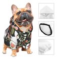 thumbnail image 3 of Balery Rabbits on Floral Sudadera con Capucha para Perros Pequeños – Ropa para Mascotas, Disfraz para Perros y Gatos, Ideal para Fiestas y Cosplay-Small, 3 of 7