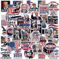 thumbnail image 1 of 50 pegatinas de Donald Trump2024, para parachoques de ordenador portátil, teléfono, coche, botella de agua, 1 of 5